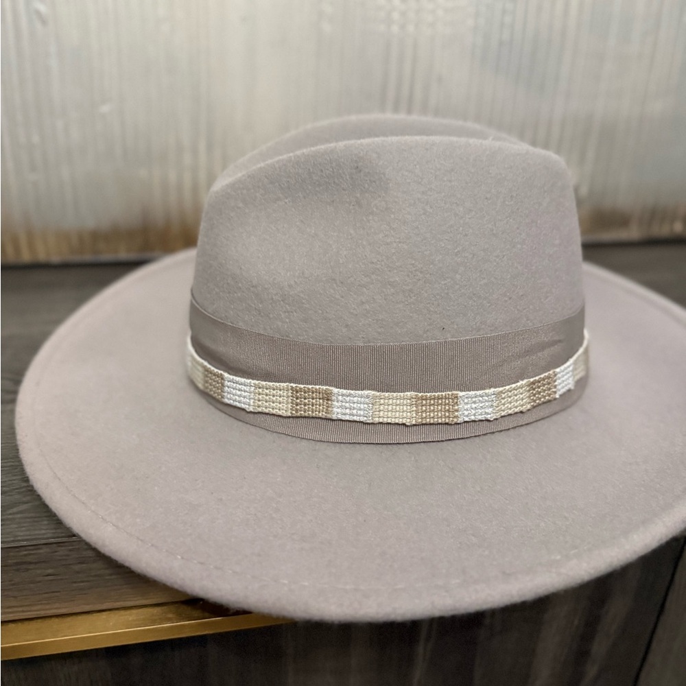 ADORA Light Gray Fedora Hat